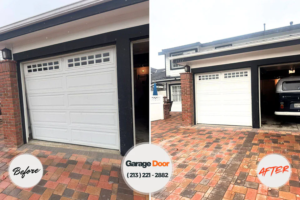Before and after: garage door repair near me Monroe